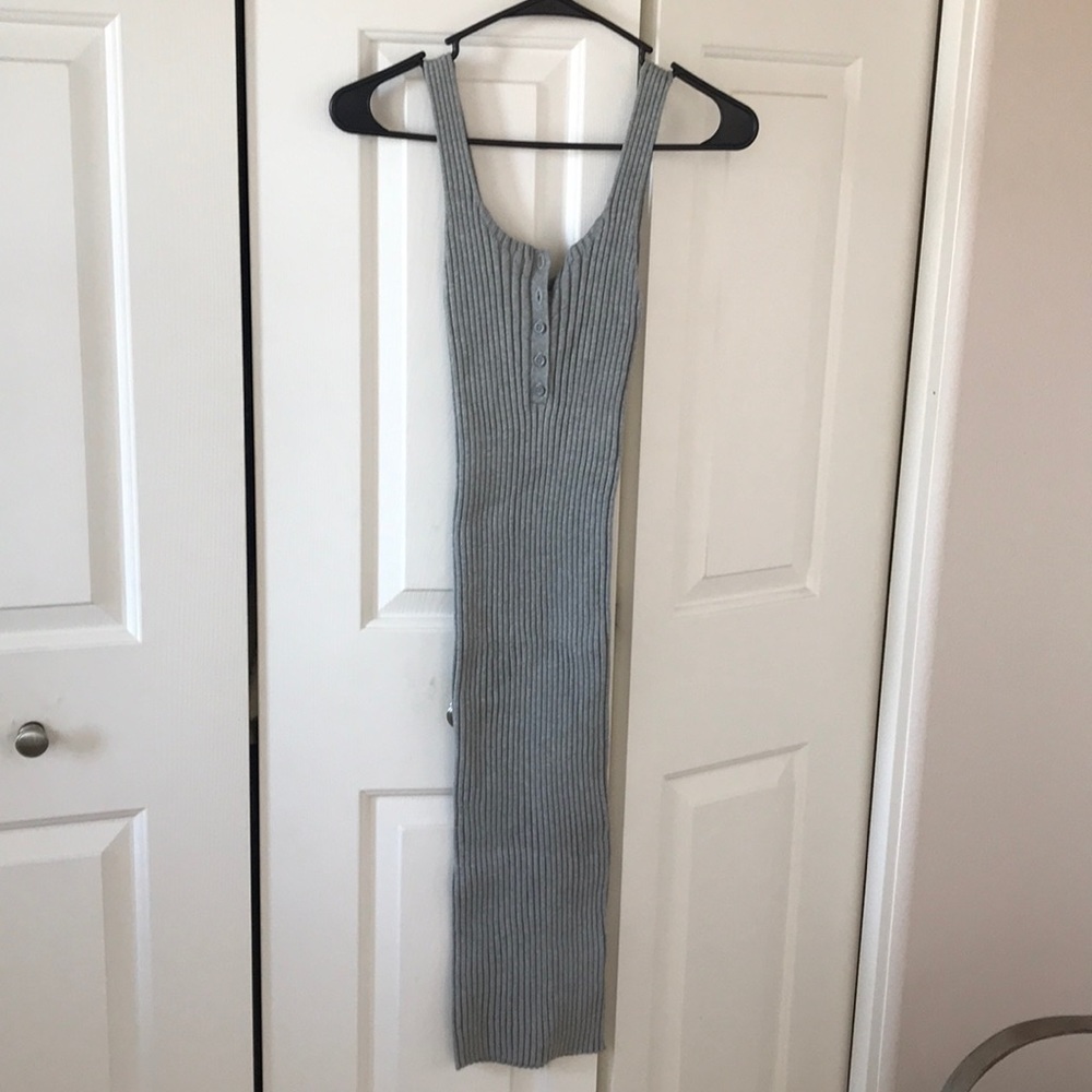 NWT forever 21 grey midi/maxi dress! SzM